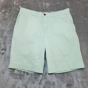 Tommy Hilfiger Mens Classic Fit Chino Shorts Mint Green Size 33 Cotton Twill